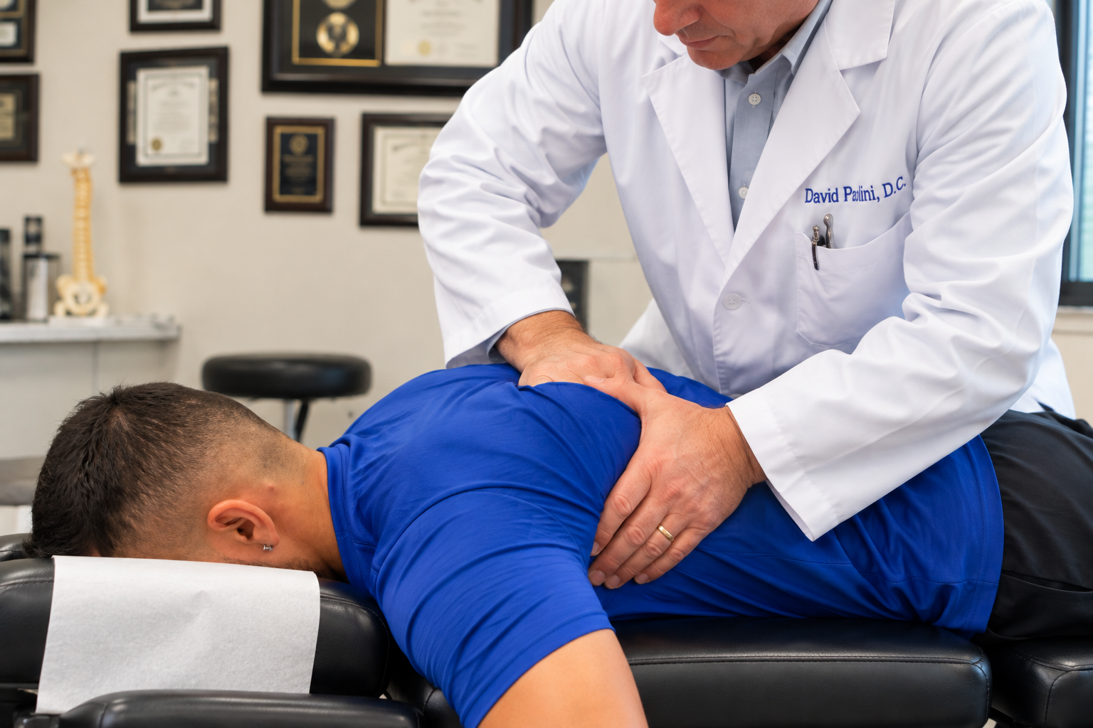 Chiropractic adjustment at Relief Chiropractic